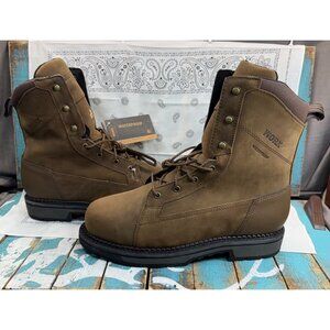 NWT WORX by Red Wings Axil 8-inch Waterproof CSA Safety Toe Work Boot Mens 10.5W